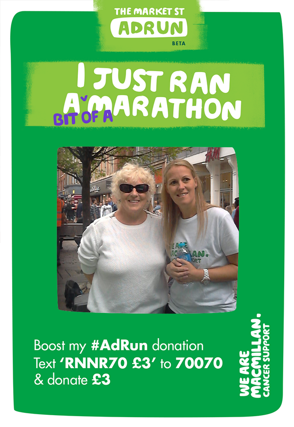 adrun14's tweet photo. Thanks Ann for doing your bit for @macmillancancer on Saturday! #adrun http://t.co/fbvGk3JPJH