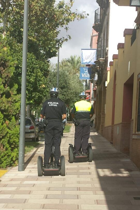 "Segways" en pruebas por la Policía Local de Alcalá de Guadaira