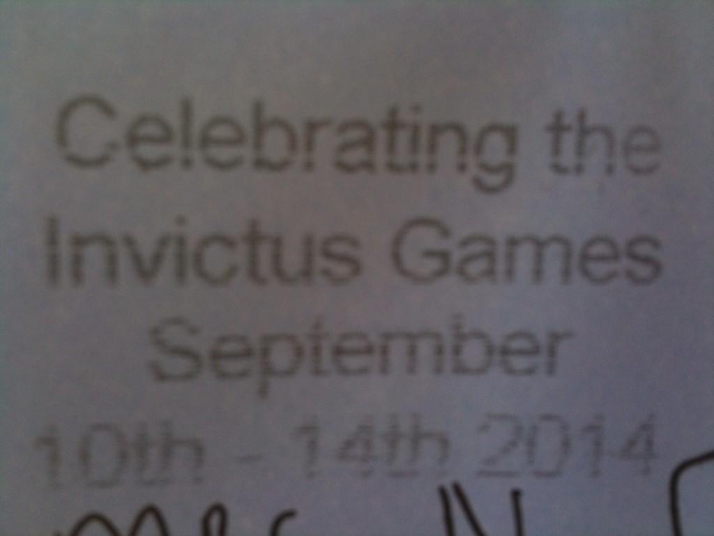 Ooh got an Invictus & Commonwealth Games stamp on an envelope! Happy birthday to Prince Harry, well done on the games 