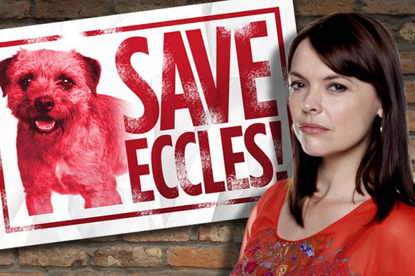 allaboutsoapmag's tweet photo. #SaveEccles! Tweet us a pic of where you've displayed our poster or design your own. #Corrie goodies for the best. http://t.co/QNOLlhWBnw