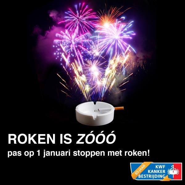 Roken is zooo....pas op 1 januari stoppen met roken! Doe mee aan #Stoptobernl en stop in de maand oktober met roken!