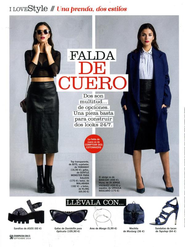 BasCoat in Cosmopolitan Spain September 2014
