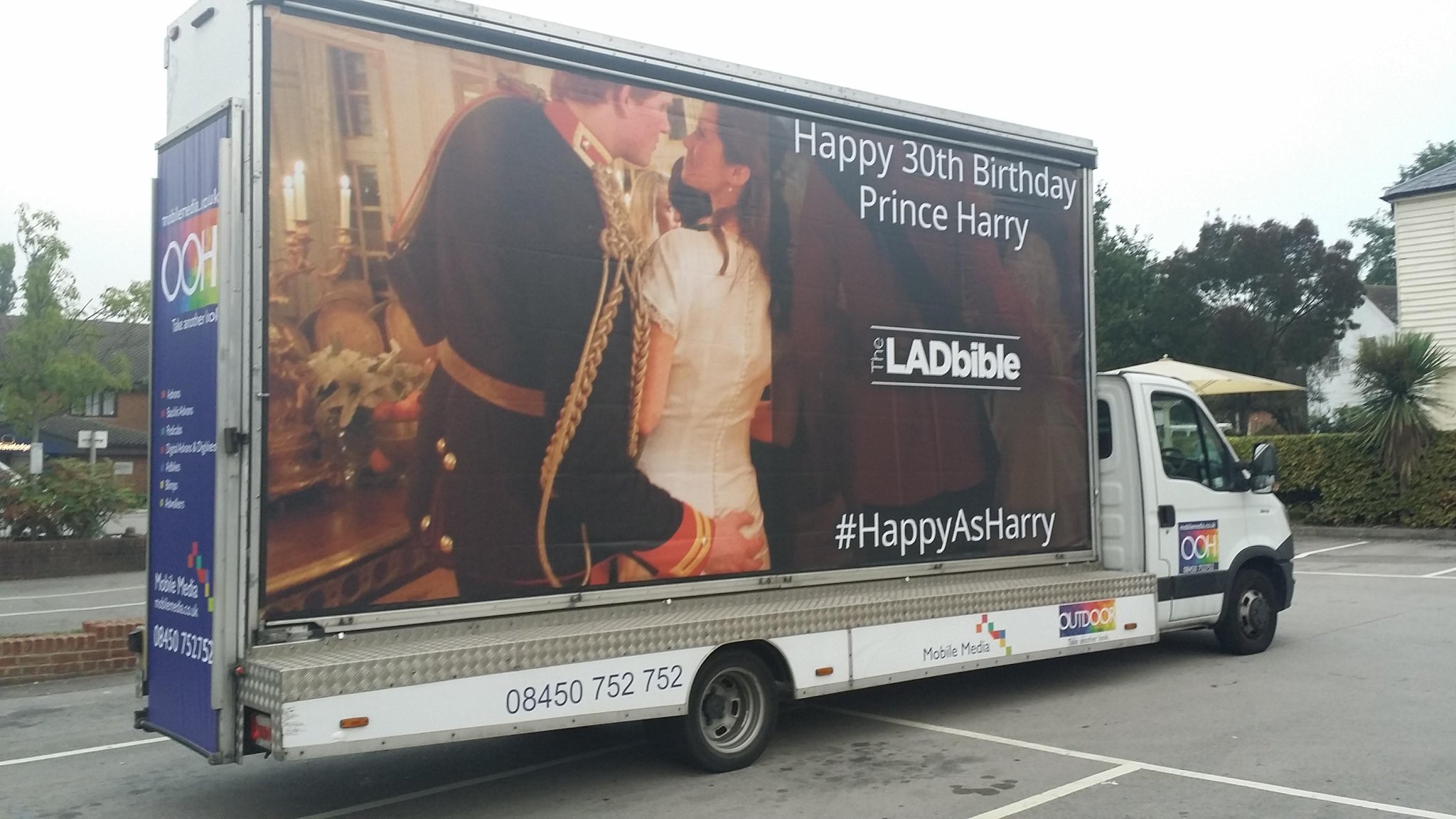 " Happy 30th Birthday Prince Harry - Keep an eye out for our van! Die you cringey fucks.