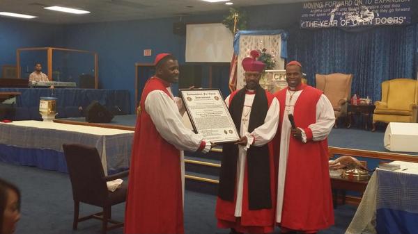 ambassadorab's tweet image. We Enthroned Bishop Michael Fields as our 3rd Presiding Bishop on Yesterday! #Historic #FORWARD2014