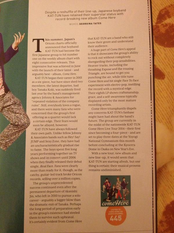 Thx!*poke <a href="/KATTUNIndonesia/">KAT-TUN INDONESIA</a> RT <a href="/ktpopcorn/">アンナ</a>: A clearer pic of the article part from Singapore Airlines 昨日の雑誌の記事の部分のアップです