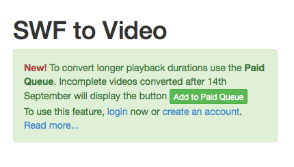 Flabaco's tweet photo. Flabaco now converts longer playback durations. #webdesign #Animate #HTML5 http://t.co/BO1uNfGJQJ