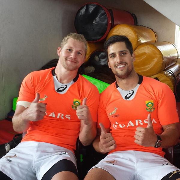 IG: blitzbokke7s (@blitzbokke) on Twitter photo Welcome back to full fitness & the #BlitzBokke Boys! What took you?!
<a href="/snymanphilip/">Philip Snyman</a> & <a href="/dippies13/">Stephan Dippenaar</a>
Pic: SARU Welcome back to full fitness & the #BlitzBokke Boys! What took you?!
<a href="/snymanphilip/">Philip Snyman</a> & <a href="/dippies13/">Stephan Dippenaar</a>
Pic: SARU