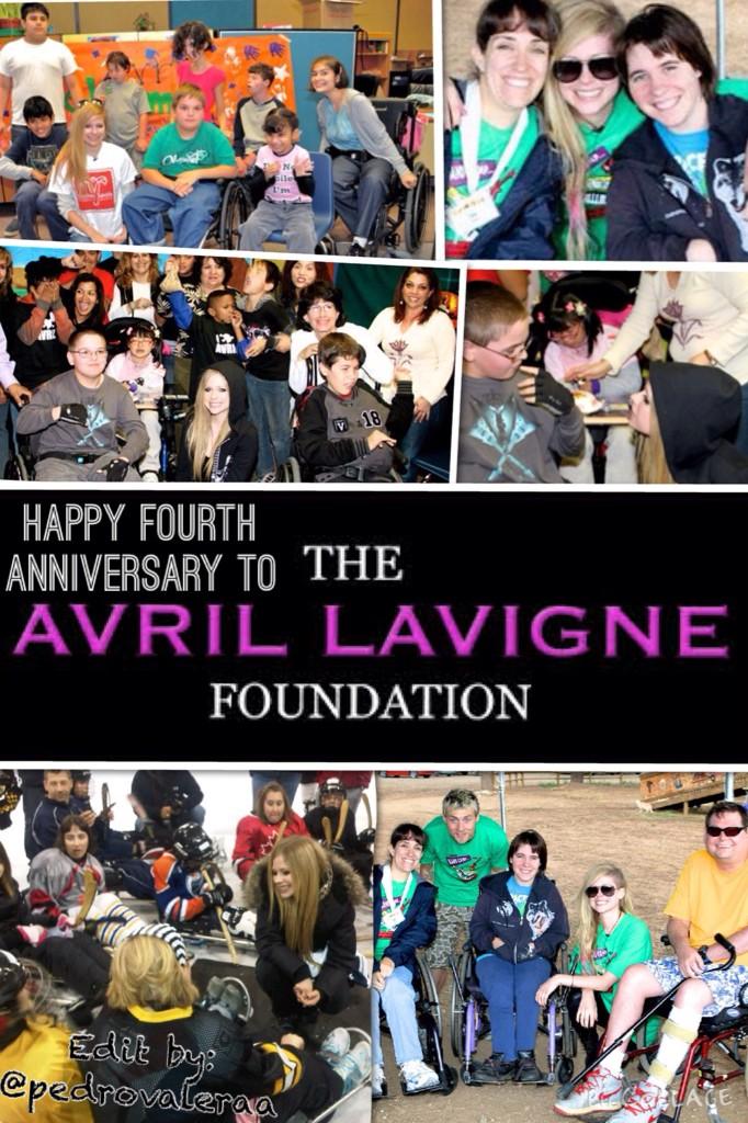 Happy fourth birthday to The Avril Lavigne Foundation!!!         