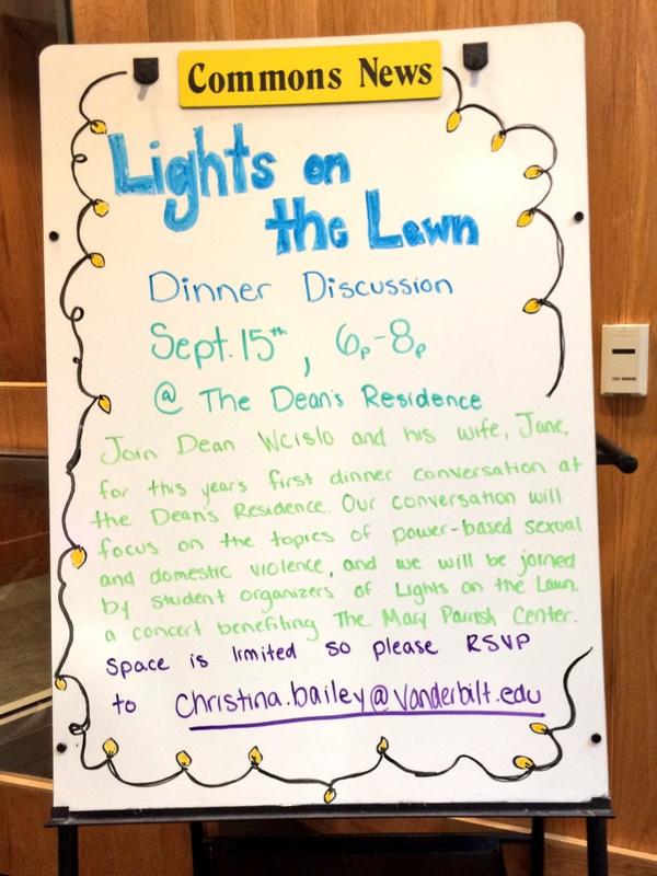 LOTL2014's tweet photo. Very excited to attend tonight's dinner discussion on power-based personal violence #LOTL2014 @IngramCommons http://t.co/h2H1mVWICt