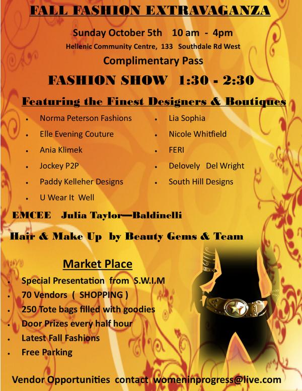 PeopleInProgres's tweet image. FREE  Print your free ticke to the Oct 5th Fashion Show, no limits, everyone is welcome ticket