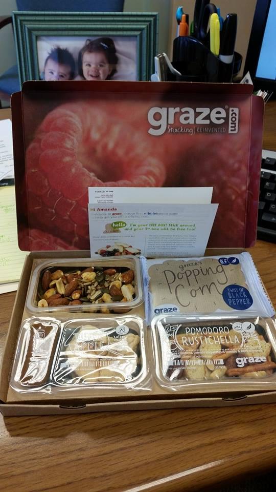 amandabertram's tweet image. Just got my first @grazeusa box. #Obsessed #Delicious Your 1st box is free #GetOneFree here: graze.com/us/p/QYHMMV79U