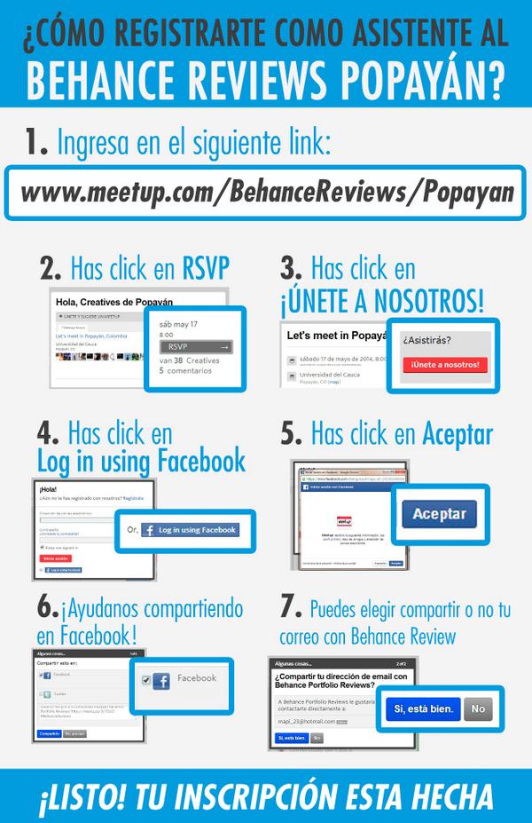 BePopayan's tweet image. Sigue los pasos y realiza tu inscripción digital para asistir al Segundo Evento #BehanceReviews #Popayan