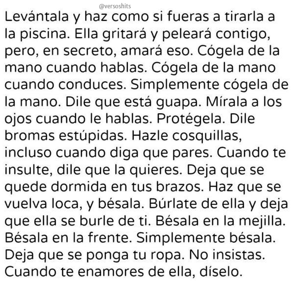 versoshits's tweet photo. ¿Qué como se puede enamorar a una mujer? Esto. Es muy fácil. http://t.co/2WRSV8qHDr