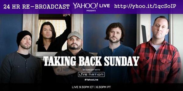 30SecToMe's tweet image. NICE! RT @TBSOfficial: This is re-broadcasting all day until 10:30 pm #yahoolive #livenation screen.yahoo.com/live/