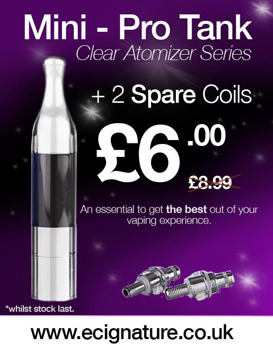 ecignature's tweet image. #Dontforget you can #grab a #miniprotank for £6! #Greatoffers #ecig #vaping #vapelife #ecigarettes #cantstopdontquit