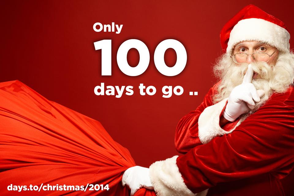 Days To on Twitter: "Only 100 days until Christmas! Retweet if you