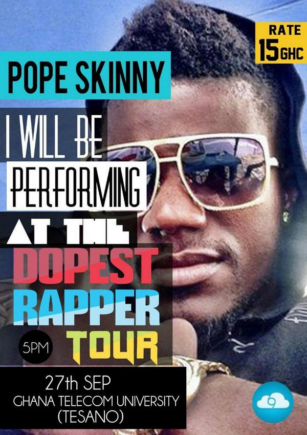 GTUCHYPE's tweet photo. Dopes rapper tour ...on the 27th of September.... U need to be there http://t.co/9toC5ZUZJc