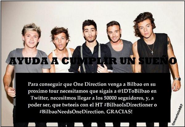 sandra_friki's tweet photo. #BilbaoIsDirectioner #BilbaoNeedsOneDirection β₯ @onedirection β₯ Please Follow @1DToBilbao β₯ http://t.co/3Jl61je5VP"