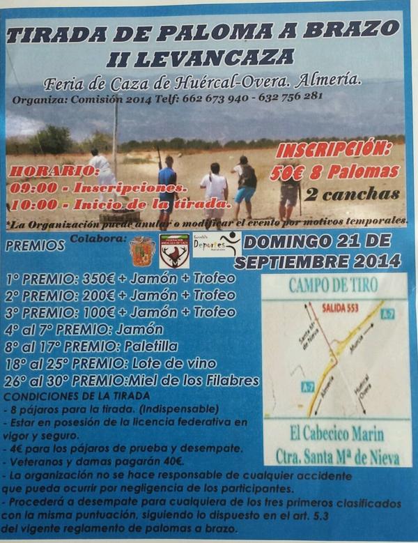 @Agallardoromero@GrandcheV8 @CazaWonke@todomonteria @canalsurradio1@canalsuralmeria #Huercalovera #Almeria #Levancaza