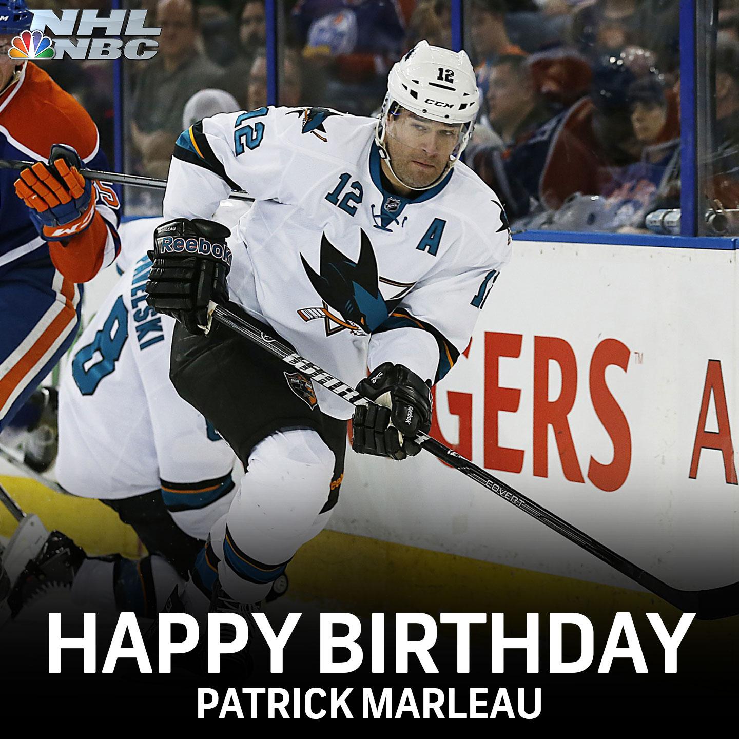   Happy Birthday Patrick Marleau!    