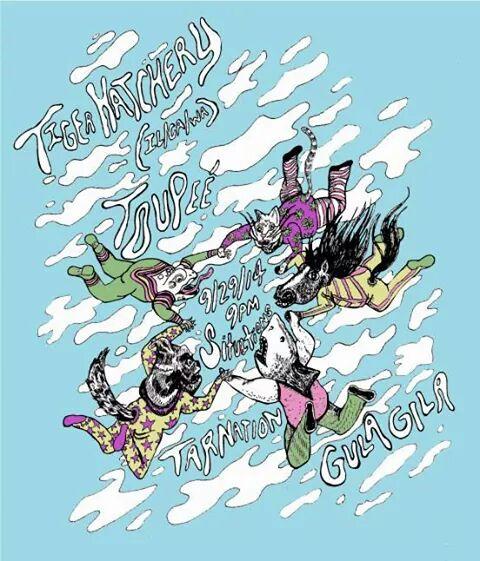 TigerHatchery's tweet photo. Tiger Hatchery @CroppedOut  2014  
Sept 26-27th
Cleve noise Luncheon 28th 
Chi-situations 29th
Grippable merch http://t.co/Bqswtdb93r