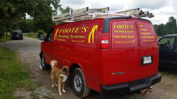 FootesHeating's tweet image. Got the van all lettered thanks to Auto Trim Lindsay