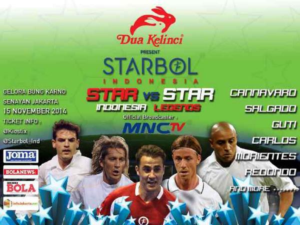 infojakarta's tweet photo. #Strabol siap datangkan legenda sepakbola dunia untuk yang ketiga kalinya. info: http://t.co/hPmbupLjfx @Starbol_Ind http://t.co/USZVUoXpLS