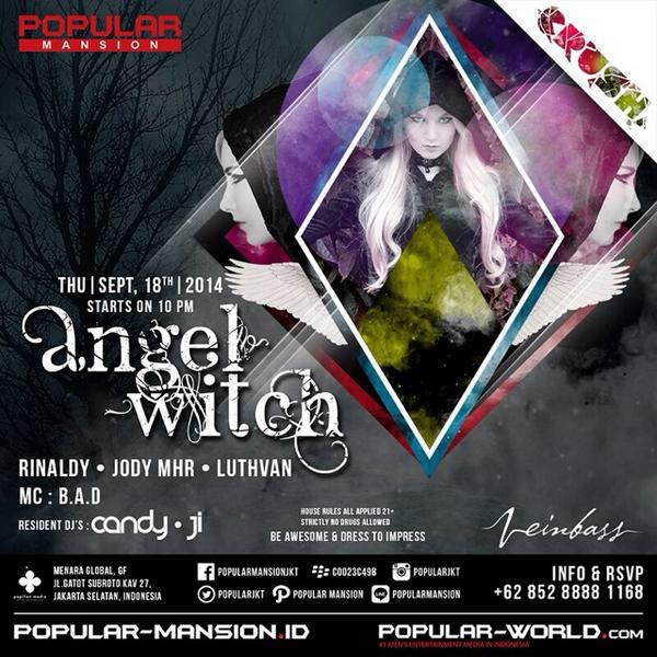 @paranoiaHRFM 18thSept ANGELWITCH by <a href="/Vein_Bass/">Vein Bass</a> at <a href="/popularjkt/">Popular Mansion</a> w/ Djs: Jody,Luthvan,Rinaldy&amp;Mc BAD. Info 081239169685