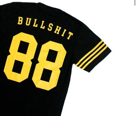 BULLSHIT 88. Solid black cotton 30s. Size S-XL! Price only 130k~