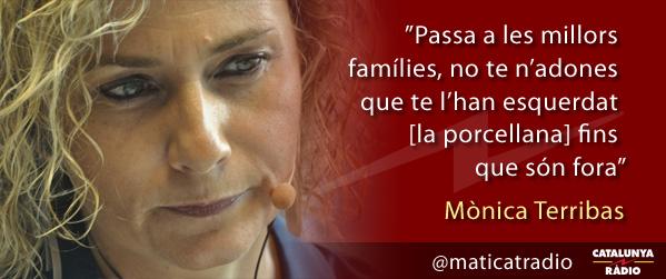 Gust per la porcellana. Pregunta al #presidentMas de la Mònica "Val tant pel que es diu portes endins, com enfora?"