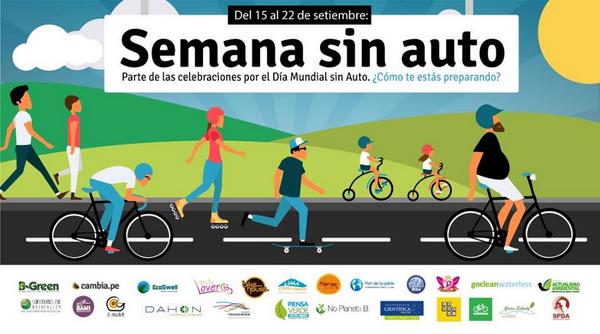 lcaballero's tweet photo. Desde el 15 al 22 de Setiembre únete a la celebración de la #SemanaSinAuto http://t.co/zmg2yWsUEN cc @cynmoto http://t.co/ZVB9nsk5US