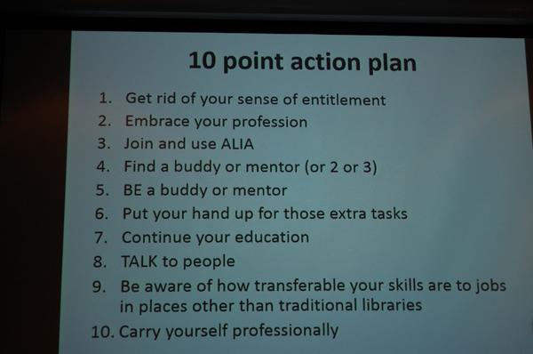 ALIANational's tweet photo. Michelle Coxsen and Lee Bess provide advice to new grads - they have a 10 point plan! #national14 #session7 http://t.co/DM3xbrhspr