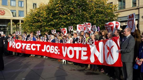 Th message from Edinburgh is clear - to protect jobs, vote no #nothanks #indyref