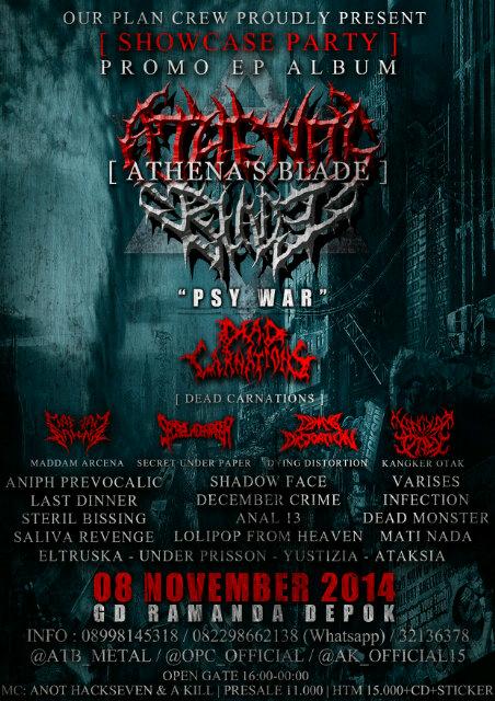 "@AK_Official15: @ATB_METAL #ATBPROMOEPALBUM #PSYWAR Saikk !!! 08/11 Gd.Ramanda Depok <a href="/SalivaRevenge/">SALIVA REVENGE</a> <a href="/varises_slamm/">VARISES</a>  "
