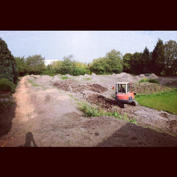 Track_Lines's tweet photo. Back to work on our latest project this week. @nigelpage s private track! http://t.co/LIJsOIohO8