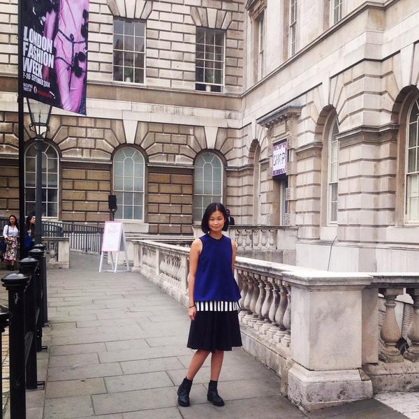 LFWAK's tweet photo. Sailor inspired #AmexStyle at #LFW http://t.co/JBGkZGPVMm