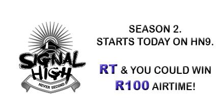 hecticnine9's tweet photo. RT this, get your friends to tune in and you could win a R100 airtime voucher! #SignalHigh http://t.co/Lqek2wHhI2