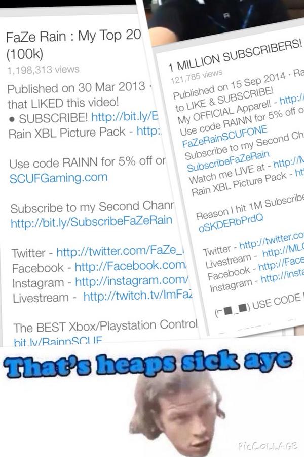 MasoTrickshoter's tweet photo. @FaZe_Rain Well Thats crazy aye #FaZeRain1Mill #BeastMode #Rain1Mill #Rain2Mill http://t.co/ISw6EniLvm