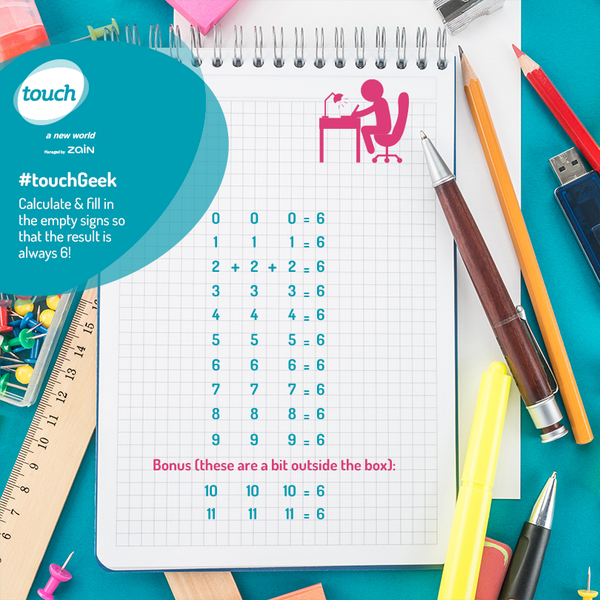 touchLebanon's tweet photo. It's "Back to School" season! Remember your math? #touchGeek http://t.co/msXACJ6eno