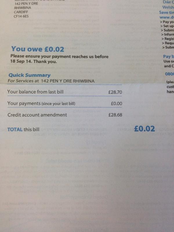 rhysgarfield's tweet photo. @DwrCymru really?! http://t.co/gcDEFJ5zOy