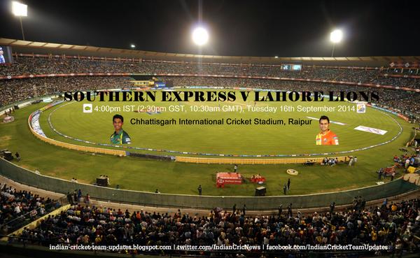 IndianCricNews's tweet photo. Pakistan champions take on SL winners in a do or die game
Best of Luck @Lahore_Lions @ExpressSouthern #CLT20 #SEvsLIO http://t.co/ujK95C9RP9