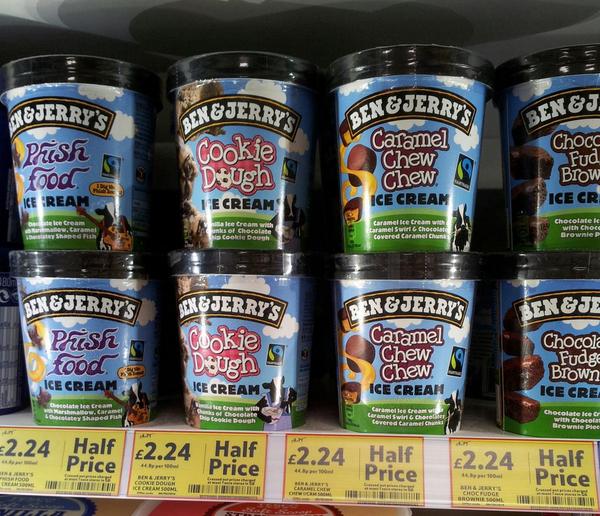 It's not Ben &amp; Jerry's-it's ours! Delicious icecream, and now half price too! #whatsyourflavour? <a href="/mazieblake12345/">Richard Wilkinson</a>