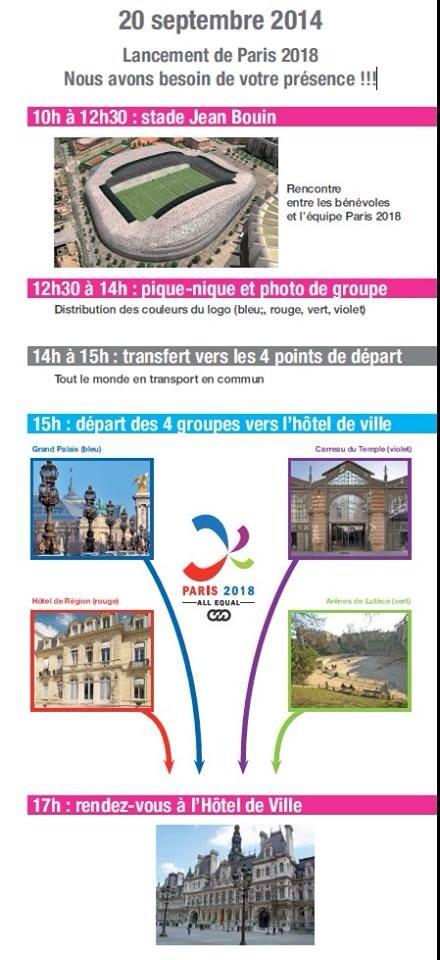FondationFIER's tweet photo. Nous vous attendons nombreuses et nombreux pr aller à la rencontre des Parisiens samedi pr le lancement de #Paris2018 http://t.co/TBgFtqYBhv