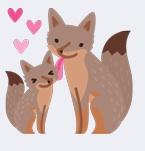 Love you! baby fox