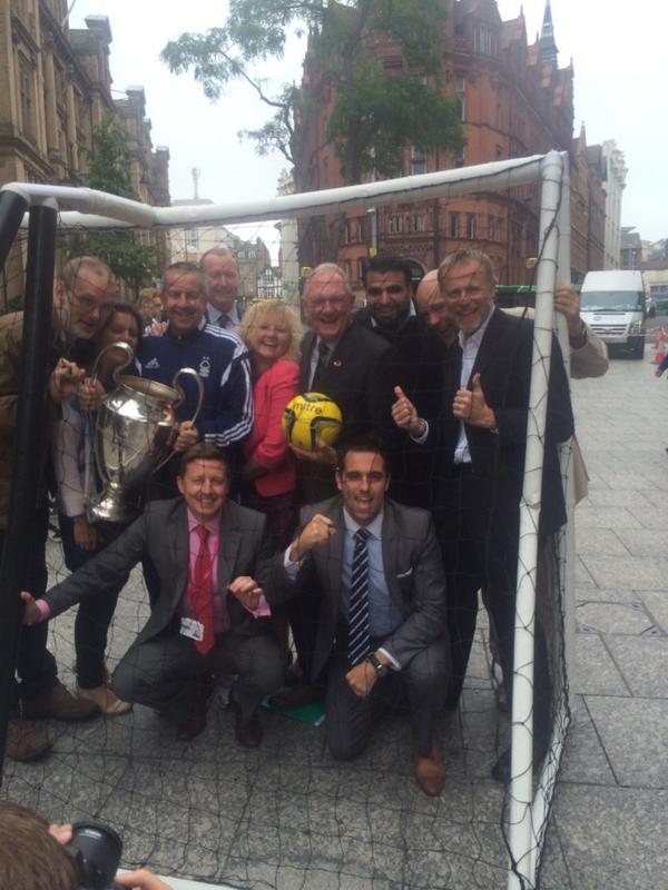 NottinghamCOF's tweet photo. Are we proud &amp; excited here in #Nottingham? Oh yes we are! #nottmcof #CityofFootball http://t.co/01nnHF4wgc
