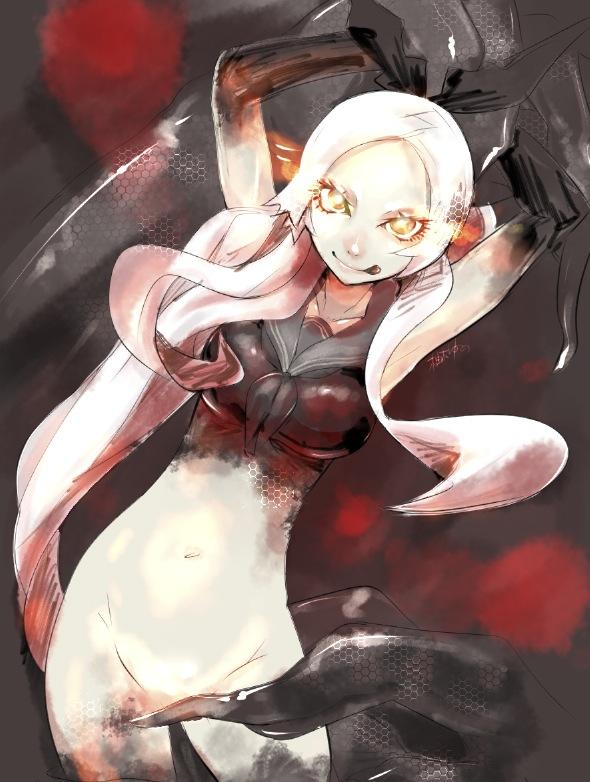 深海側も無性に落書きしたくなります…空母さん #艦これ  