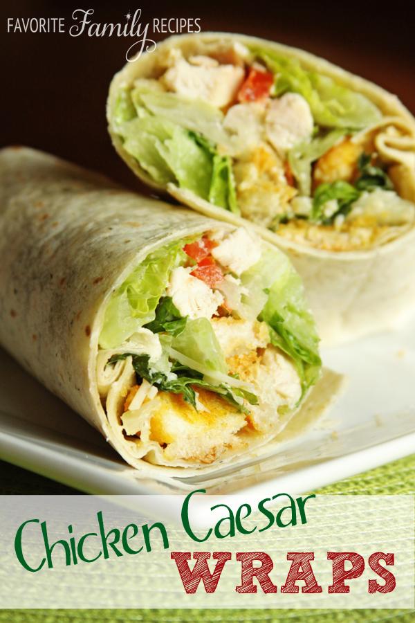 Try these Chicken Caesar Wraps from @FavFamilyRecipz buff.ly/1y8dkps #chickencaesarwraps