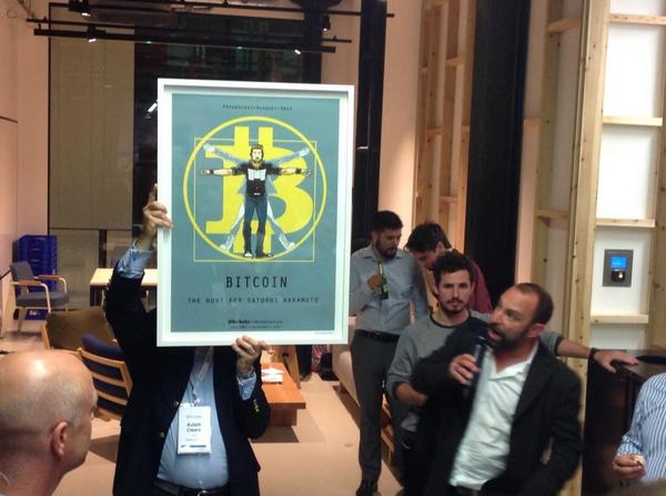 MerchantCoin's tweet image. #SeanAdams wins Auction for first limited edition Hunt For Satoshi print
The #BitcoinConf after party