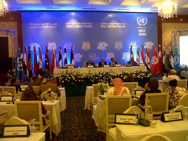 #ESCWA 28th session deliberating #TunisDeclaration #ESCWAat40 #Tunis #Now