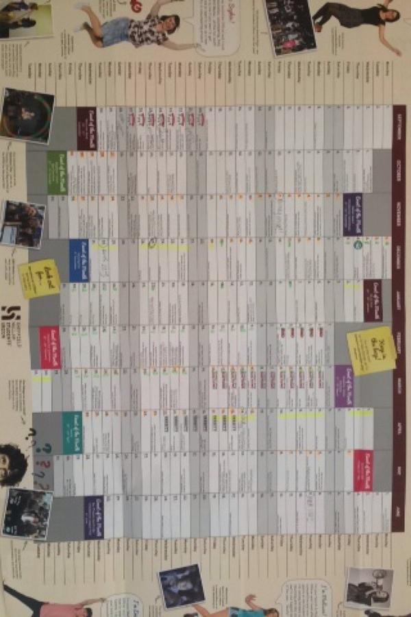 alysreynolds's tweet image. Could cry at the amount of orange on the calendar 😫 #placementproblems